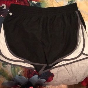 Black running shorts